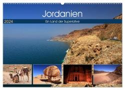 Jordanien - Ein Land der Superlative (Wandkalender 2024 DIN A2 quer), CALVENDO Monatskalender