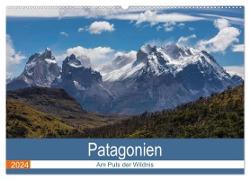 Patagonien - Am Puls der Wildnis (Wandkalender 2024 DIN A2 quer), CALVENDO Monatskalender