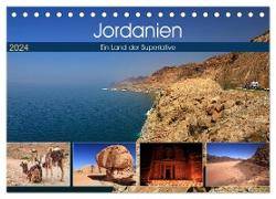 Jordanien - Ein Land der Superlative (Tischkalender 2024 DIN A5 quer), CALVENDO Monatskalender