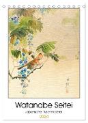 Watanabe Seitei - Japanische Tuschmalerei (Tischkalender 2024 DIN A5 hoch), CALVENDO Monatskalender