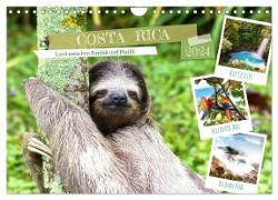 Costa Rica - Land zwischen Karibik und Pazifik (Wandkalender 2024 DIN A4 quer), CALVENDO Monatskalender