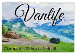 Vanlife, Camping - Freiheit - Reisen (Wandkalender 2024 DIN A4 quer), CALVENDO Monatskalender