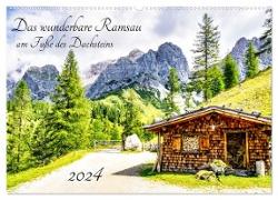 Das wunderbare Ramsau am Fuße des Dachsteins (Wandkalender 2024 DIN A2 quer), CALVENDO Monatskalender