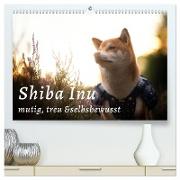 Shiba Inu - mutig, treu, selbstbewusst (hochwertiger Premium Wandkalender 2024 DIN A2 quer), Kunstdruck in Hochglanz