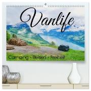 Vanlife, Camping - Freiheit - Reisen (hochwertiger Premium Wandkalender 2024 DIN A2 quer), Kunstdruck in Hochglanz