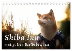 Shiba Inu - mutig, treu, selbstbewusst (Tischkalender 2024 DIN A5 quer), CALVENDO Monatskalender