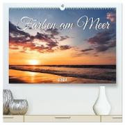 Farben am Meer (hochwertiger Premium Wandkalender 2024 DIN A2 quer), Kunstdruck in Hochglanz