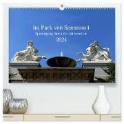 Im Park von Sanssouci - Spaziergang durch die Jahreszeiten (hochwertiger Premium Wandkalender 2024 DIN A2 quer), Kunstdruck in Hochglanz