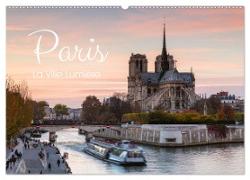 Paris - La Ville Lumière (Wandkalender 2024 DIN A2 quer), CALVENDO Monatskalender