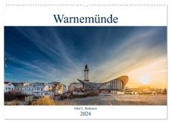 Warnemünde by Olaf Rehmert (Wandkalender 2024 DIN A2 quer), CALVENDO Monatskalender
