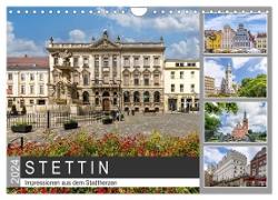 STETTIN Impressionen aus dem Stadtherzen (Wandkalender 2024 DIN A4 quer), CALVENDO Monatskalender