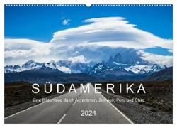 SÜDAMERIKA Eine Bilderreise durch Argentinien, Bolivien, Peru und Chile 2024 (Wandkalender 2024 DIN A2 quer), CALVENDO Monatskalender