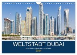 Weltstadt Dubai (Wandkalender 2024 DIN A4 quer), CALVENDO Monatskalender