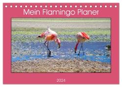 Mein Flamingo Planer (Tischkalender 2024 DIN A5 quer), CALVENDO Monatskalender