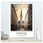 Hamburg - Die schönste Hafenstadt (hochwertiger Premium Wandkalender 2024 DIN A2 hoch), Kunstdruck in Hochglanz
