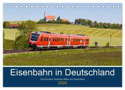 Eisenbahn in Deutschland (Tischkalender 2024 DIN A5 quer), CALVENDO Monatskalender