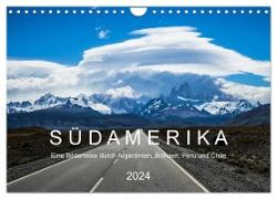 SÜDAMERIKA Eine Bilderreise durch Argentinien, Bolivien, Peru und Chile 2024 (Wandkalender 2024 DIN A4 quer), CALVENDO Monatskalender