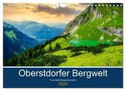 Oberstdorfer Bergwelt (Wandkalender 2024 DIN A4 quer), CALVENDO Monatskalender
