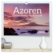 Azoren - Grüne Inseln im Atlantik 2024 (hochwertiger Premium Wandkalender 2024 DIN A2 quer), Kunstdruck in Hochglanz
