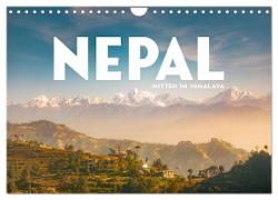 Nepal - Mitten im Himalaya (Wandkalender 2024 DIN A4 quer), CALVENDO Monatskalender
