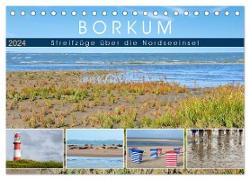 Borkum: Streifzüge über die Nordseeinsel (Tischkalender 2024 DIN A5 quer), CALVENDO Monatskalender