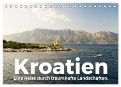 Kroatien - Eine Reise durch traumhafte Landschaften. (Tischkalender 2024 DIN A5 quer), CALVENDO Monatskalender