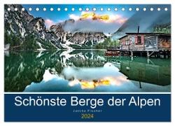 Schönste Berge der Alpen (Tischkalender 2024 DIN A5 quer), CALVENDO Monatskalender
