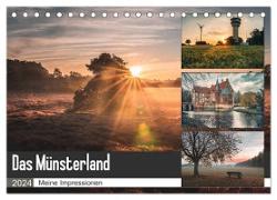 Das Münsterland - Meine Impressionen (Tischkalender 2024 DIN A5 quer), CALVENDO Monatskalender