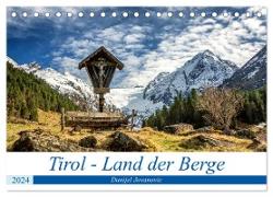 Tirol - Das Land in den Bergen (Tischkalender 2024 DIN A5 quer), CALVENDO Monatskalender