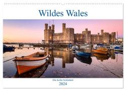Wildes Wales (Wandkalender 2024 DIN A2 quer), CALVENDO Monatskalender