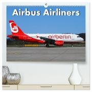 Airbus Airliners (hochwertiger Premium Wandkalender 2024 DIN A2 quer), Kunstdruck in Hochglanz
