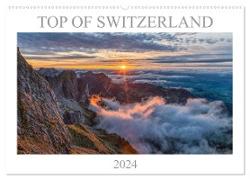 Top of Switzerland (Wandkalender 2024 DIN A2 quer), CALVENDO Monatskalender