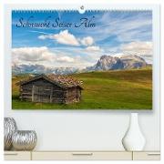 Sehnsucht Seiser Alm (hochwertiger Premium Wandkalender 2024 DIN A2 quer), Kunstdruck in Hochglanz