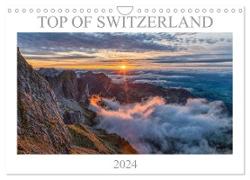 Top of Switzerland (Wandkalender 2024 DIN A4 quer), CALVENDO Monatskalender