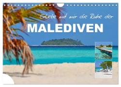 Erlebe mit mir die Ruhe der Malediven (Wandkalender 2024 DIN A4 quer), CALVENDO Monatskalender