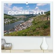 Die Mosel - Landkreis Cochem - Zell (hochwertiger Premium Wandkalender 2024 DIN A2 quer), Kunstdruck in Hochglanz