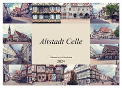 Altstadt Celle (Wandkalender 2024 DIN A3 quer), CALVENDO Monatskalender