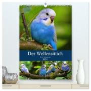 Der Wellensittich - Mein Lieblingsvogel (hochwertiger Premium Wandkalender 2024 DIN A2 hoch), Kunstdruck in Hochglanz
