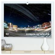 Sternspuren über Bad Hersfeld (hochwertiger Premium Wandkalender 2024 DIN A2 quer), Kunstdruck in Hochglanz