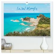 Insel Korfu - Trauminsel im Ionischen Meer (hochwertiger Premium Wandkalender 2024 DIN A2 quer), Kunstdruck in Hochglanz