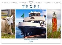 Texel - Kleine Insel, große Vielfalt (Wandkalender 2024 DIN A4 quer), CALVENDO Monatskalender