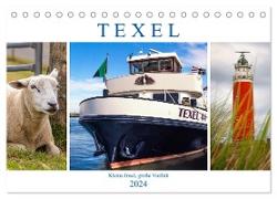 Texel - Kleine Insel, große Vielfalt (Tischkalender 2024 DIN A5 quer), CALVENDO Monatskalender