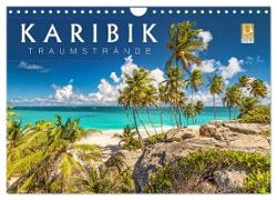 Karibik - Traumstrände (Wandkalender 2024 DIN A4 quer), CALVENDO Monatskalender