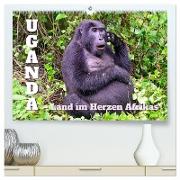 Uganda ¿ Land im Herzen Afrikas (hochwertiger Premium Wandkalender 2024 DIN A2 quer), Kunstdruck in Hochglanz