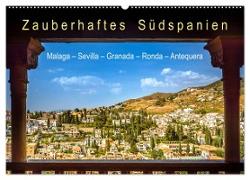 Zauberhaftes Südspanien: Malaga - Sevilla - Granada - Ronda - Antequera (Wandkalender 2024 DIN A2 quer), CALVENDO Monatskalender