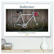 Stahlrenner - Rennrad-Klassiker aus Europa (hochwertiger Premium Wandkalender 2024 DIN A2 quer), Kunstdruck in Hochglanz