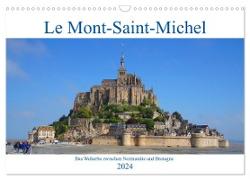 Le Mont-Saint-Michel - Welterbe zwischen Normandie und Bretagne (Wandkalender 2024 DIN A3 quer), CALVENDO Monatskalender