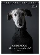 UNDERDOG - Windhundportraits (Tischkalender 2024 DIN A5 hoch), CALVENDO Monatskalender