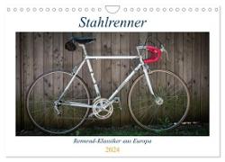 Stahlrenner - Rennrad-Klassiker aus Europa (Wandkalender 2024 DIN A4 quer), CALVENDO Monatskalender