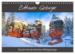 Zittauer Gebirge - Deutschlands kleinstes Mittelgebirge (Wandkalender 2024 DIN A4 quer), CALVENDO Monatskalender